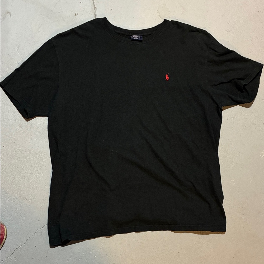 Polo by Ralph Lauren Black Tee with Red Logo